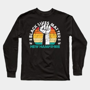 New Hampshire black lives matter political protest Long Sleeve T-Shirt